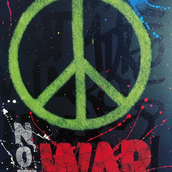 Make Art Not War 40x80cm