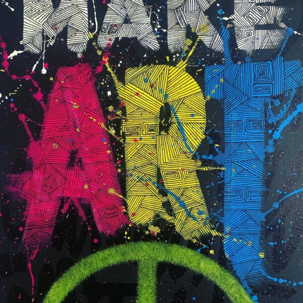 Make Art Not War 40x80cm